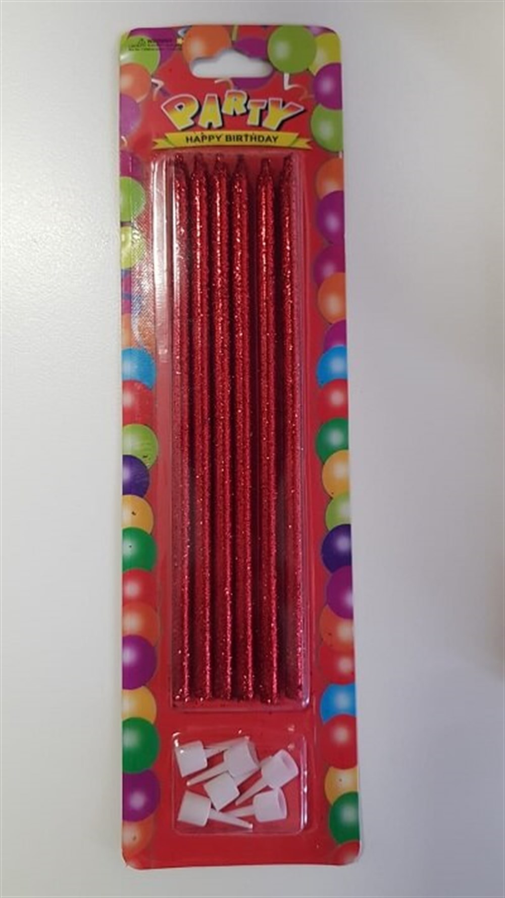 Diğer MumlarMum Çubuk Simli Kırmızı 14cm 6 AdetİTHAL