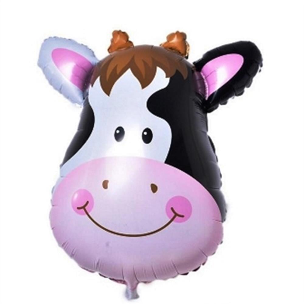 Folyo Balon Figürlü Temalı ÇeşitleriSafari Temalı inek Folyo Balon 45 cmİTHAL
