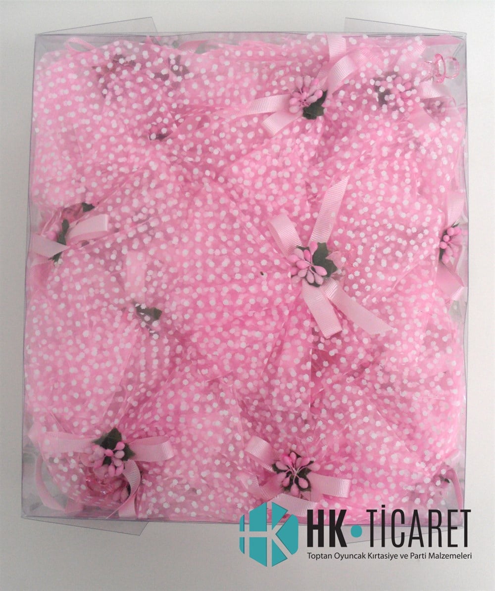 Pembe Çiçekli Bebek Emzikli Mıknatıslı Lavanta Koku No3Lavanta Keseleri