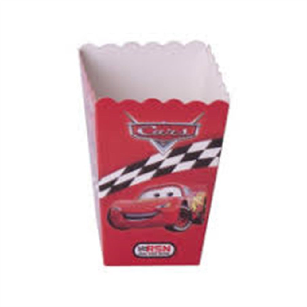 Pop Corn Mısır Kutusu Cars Arabalar TemalıPop Corn Mısır Kutuları