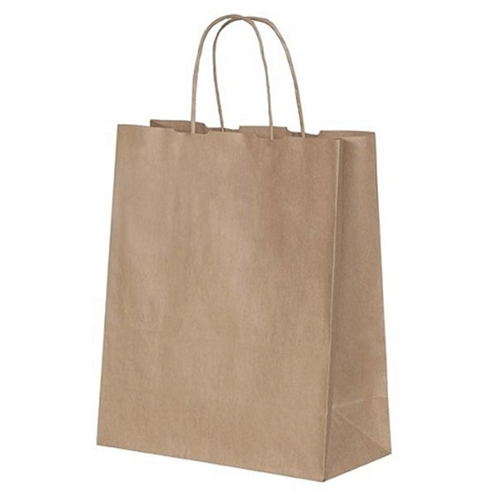 18x24 Karton ÇantalarRoll Up Büküm Saplı Çanta 18x24cm KraftRoll Up