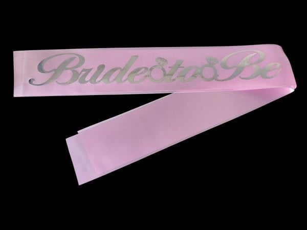 Bekarlığa VedaBride To Be Kuşak Pembe Üzeri GümüşYerli Üretim