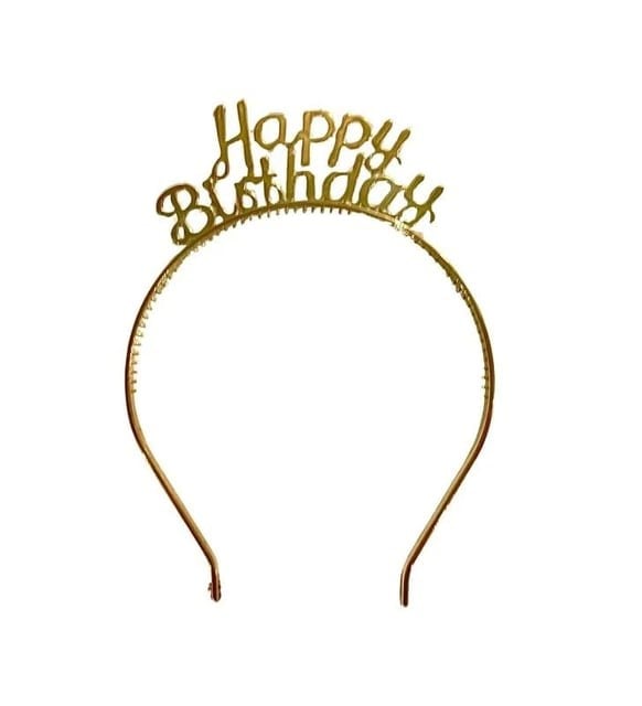 Parti AksesuarlarıHappy Birthday Gold Mika TaçYerli Üretim