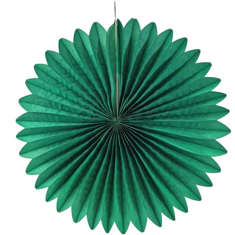Yelpaze Kağıt SüsKağıt Süs Yelpaze Yeşil 35 cm YERLİ ÜRETİM