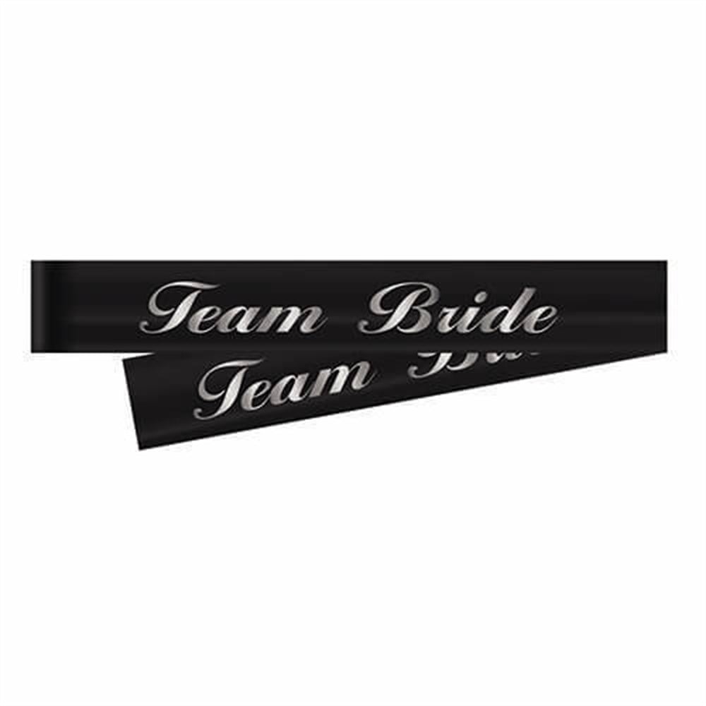 Bekarlığa VedaTeam Bride Kuşak Siyah Üzeri GümüşYerli Üretim