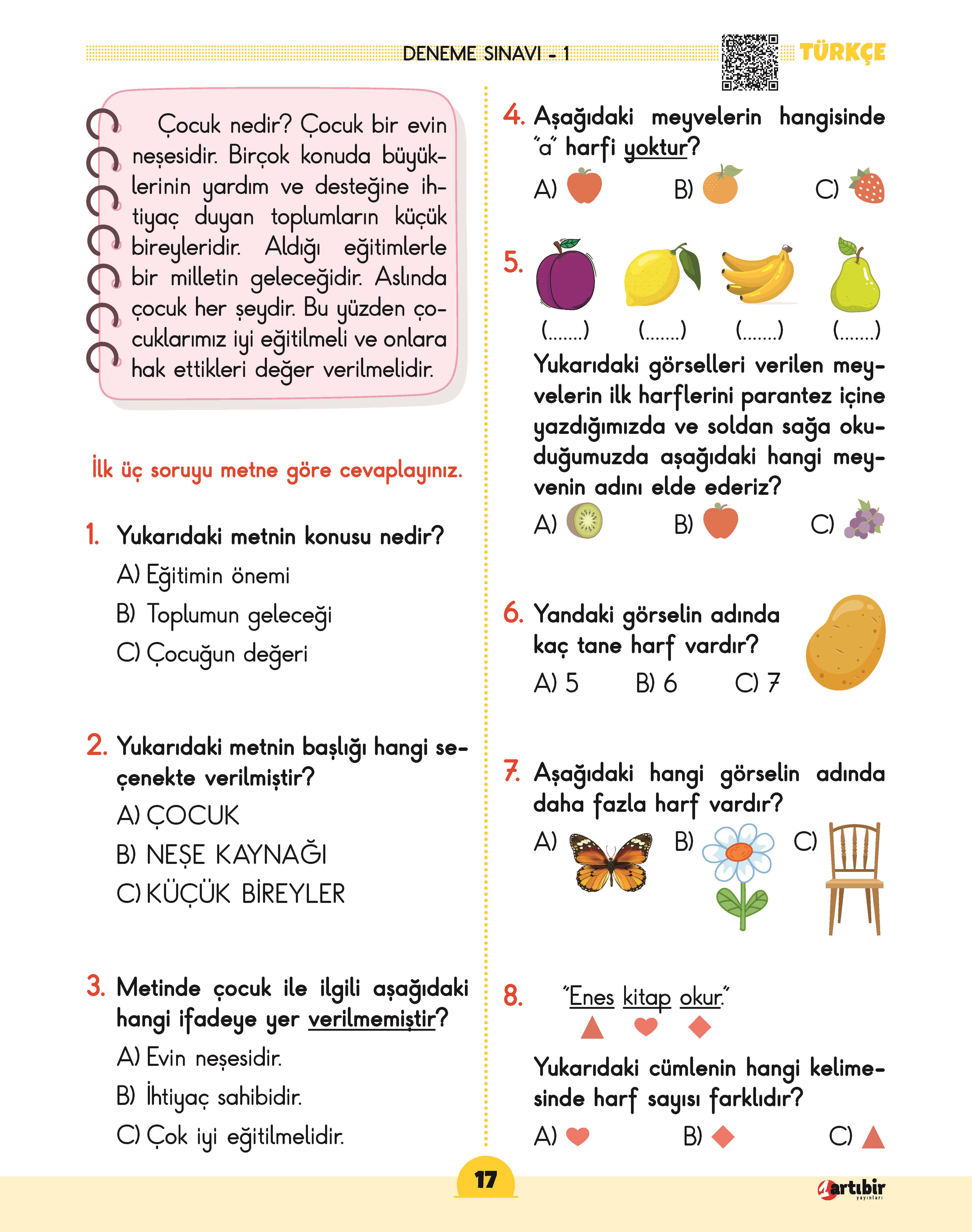 2 Sınıf (HEY) Tüm Dersler Soru Bankası (Haftalık Etkinlik Yaprakları)