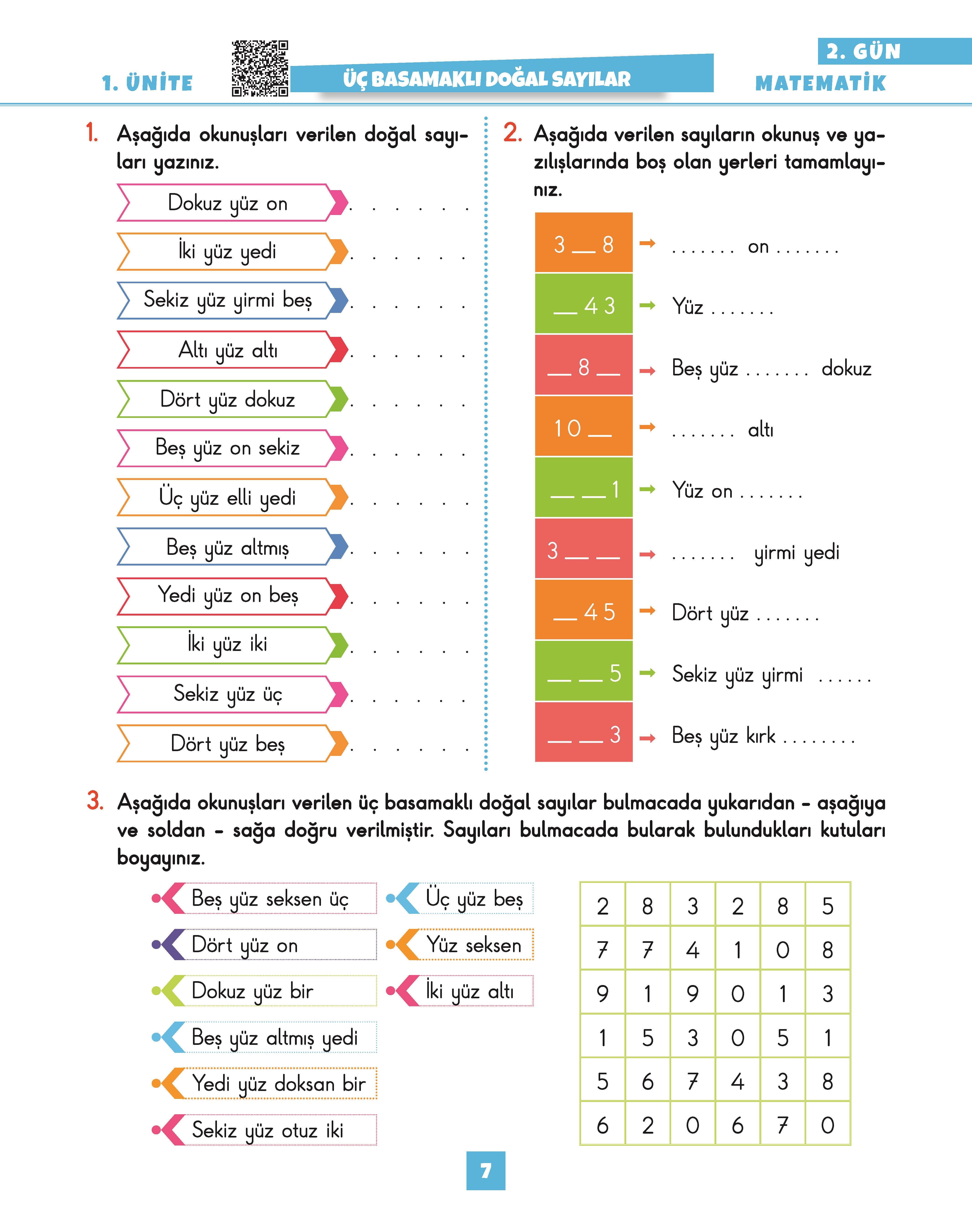 3 Sınıf GÜN GÜN Seti Yeni Nesil Soru Bankası 2025 (Ev Ödevlerine Yardımcı Test ve Etkinlikler)