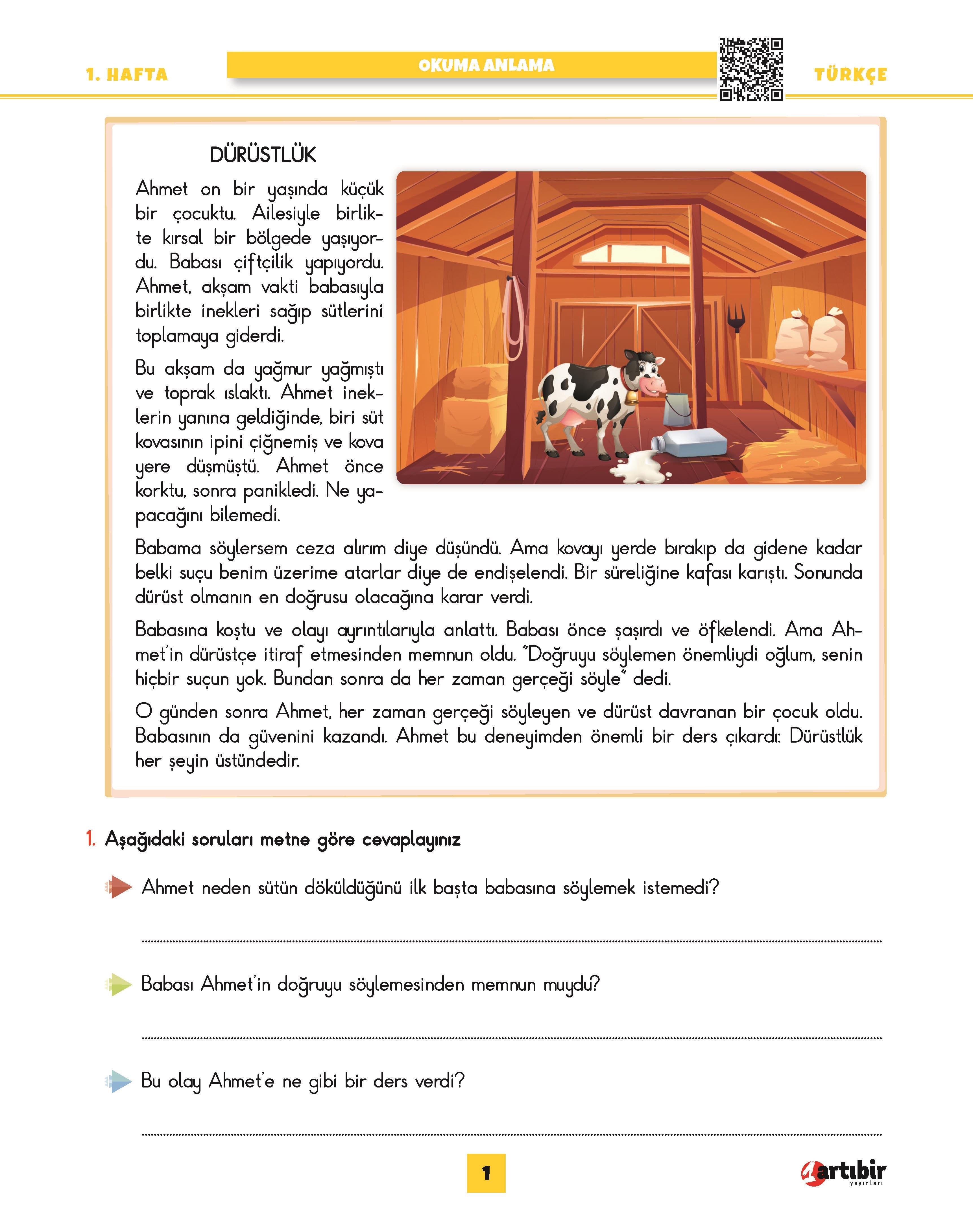 4 Sınıf (FÖY) Fasikül Ödev Yaprakları