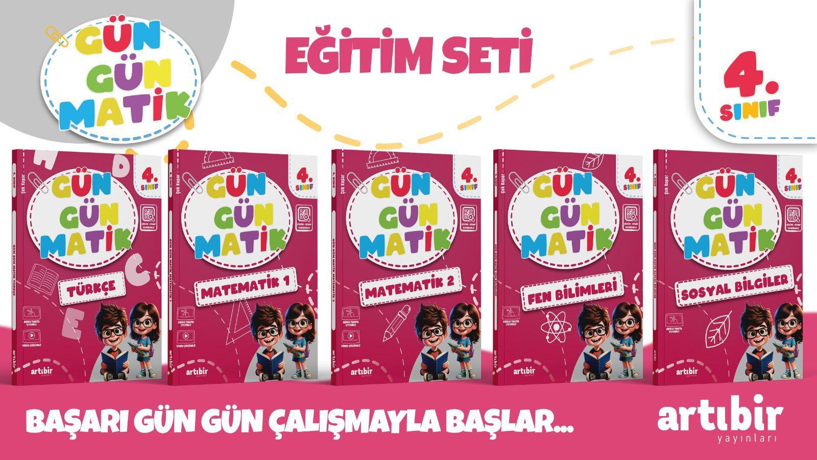 4 Sınıf GÜN GÜN Seti Yeni Nesil Soru Bankası 2025 (Ev Ödevlerine Yardımcı Test ve Etkinlikler)