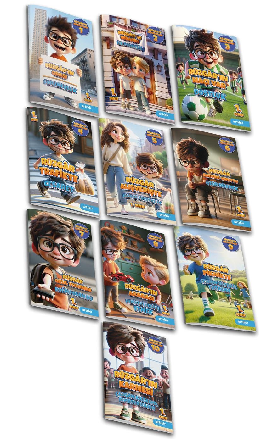 Rüzgarın Maceraları 1 Sınıf 10lu Hikaye Seti