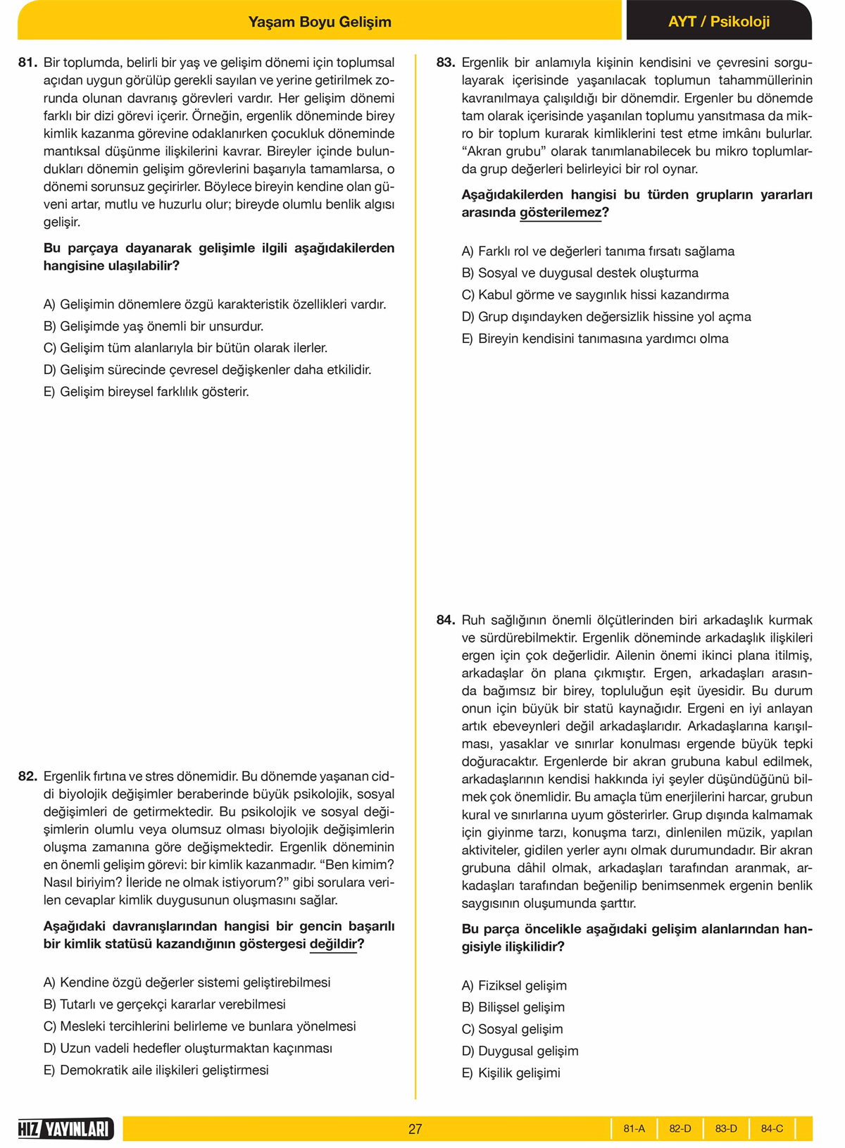 2020 - AYT SON 500 SORU FELSEFE