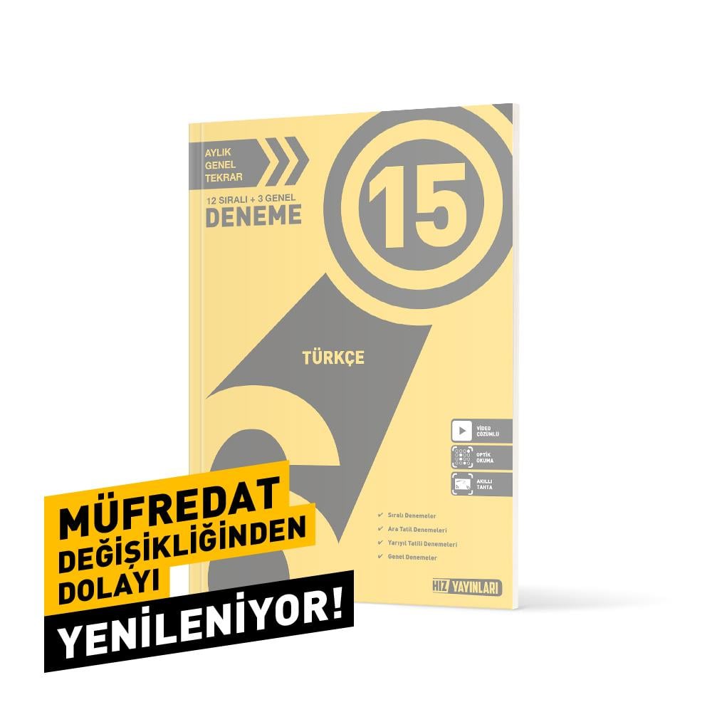6. Sınıf Türkçe 15 li Deneme