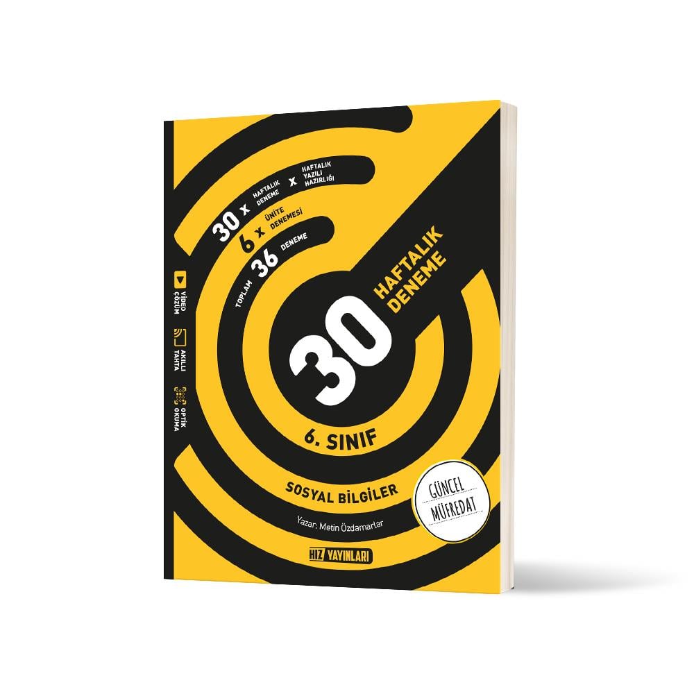 6. SINIF SOSYAL BİLGİLER 30 HAFTALIK KAZANIM DENEMELERİ