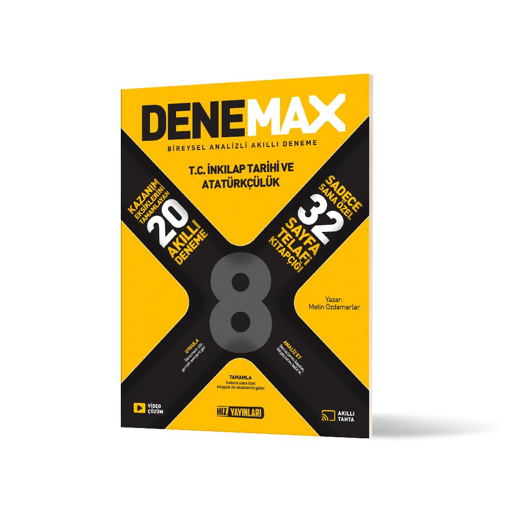 Denemax 8. Sınıf İnkilap Tarihi 20’li Akıllı Deneme