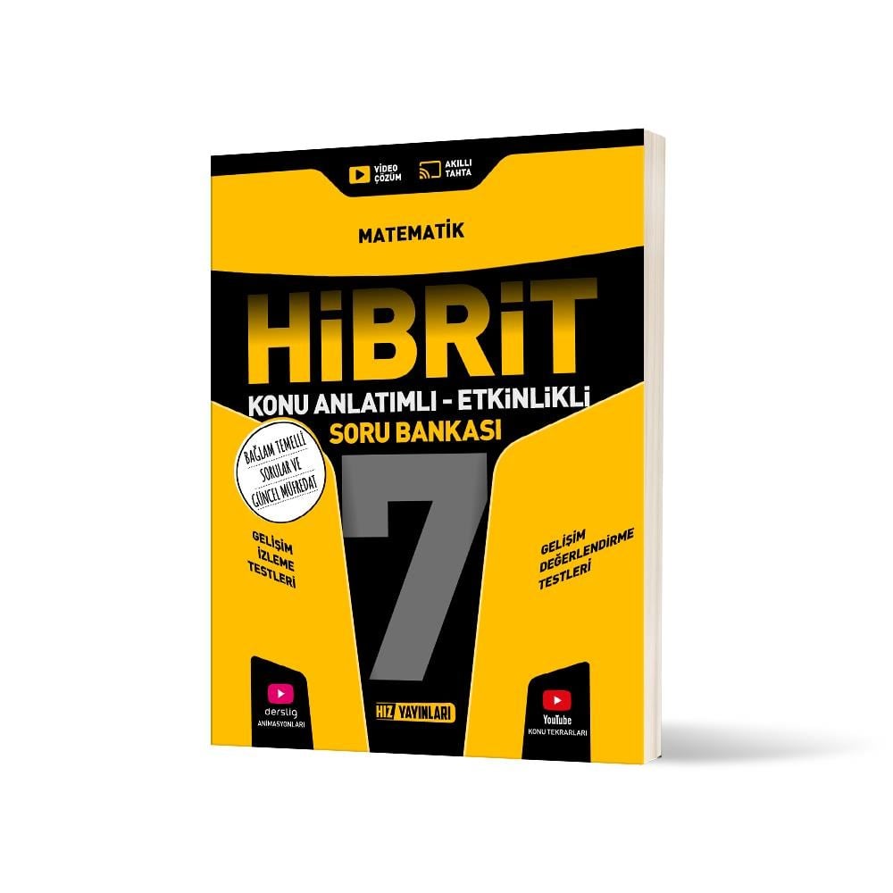 Hız 7. Sınıf Hibrit Matematik Soru Bankası