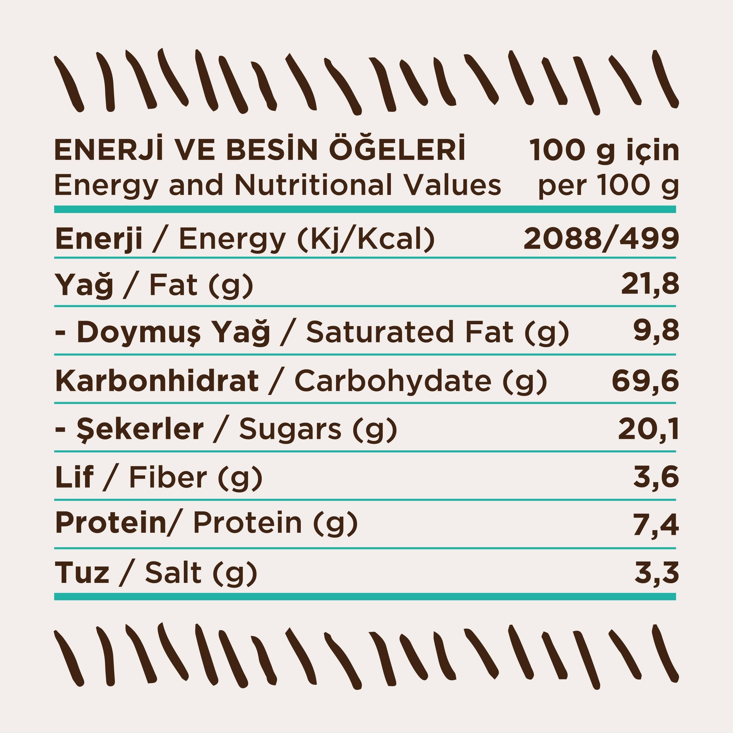 Ayçekirdekli Tuzlu Kurabiye 250 G
