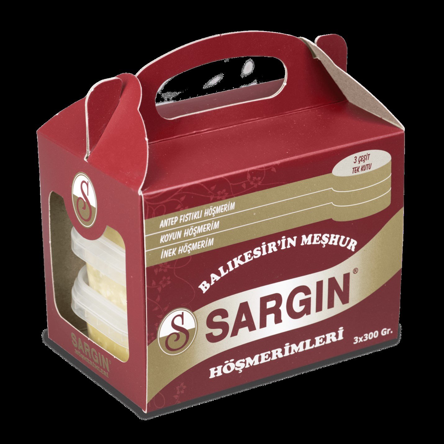 BALIKESİR MEŞHUR HÖŞMERİM TATLISI 3 LÜ KARIŞIK  3*300 GR