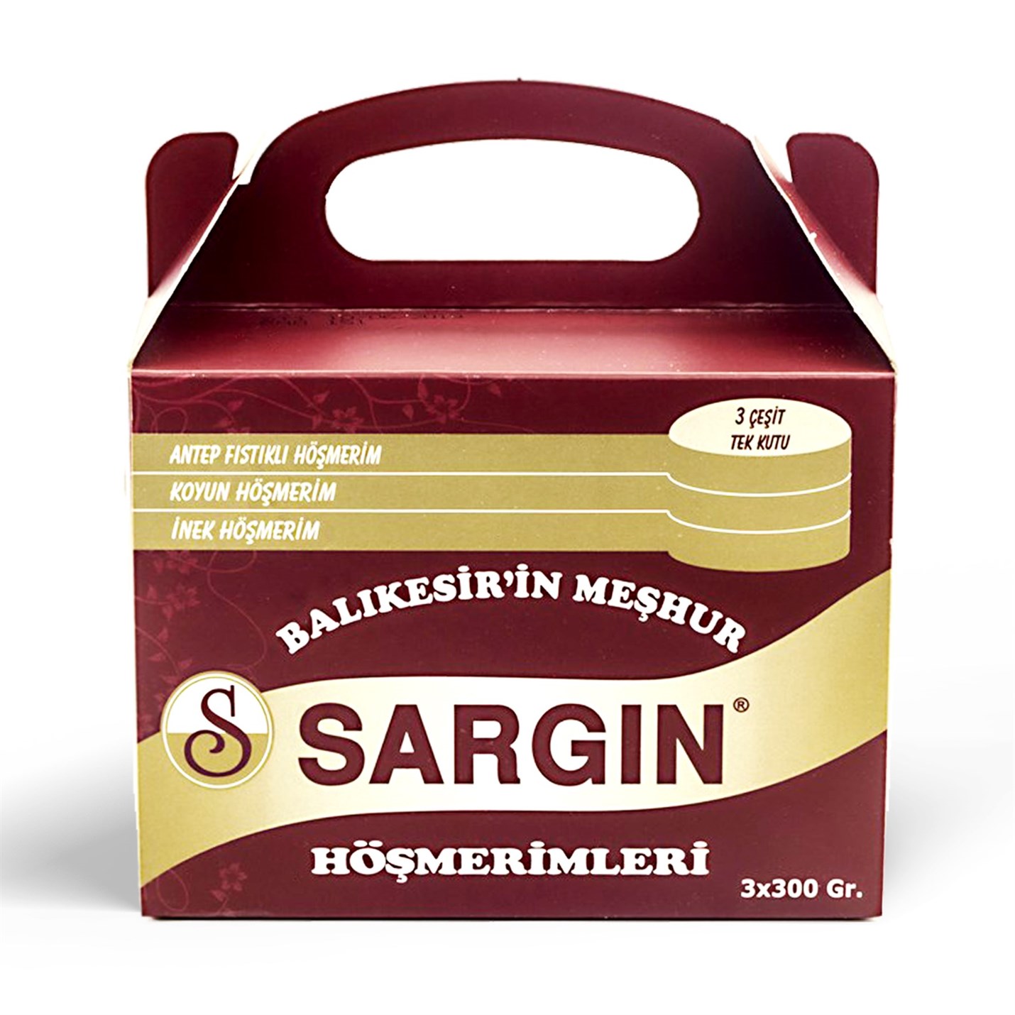 BALIKESİR MEŞHUR HÖŞMERİM TATLISI 3 LÜ KARIŞIK  3*300 GR