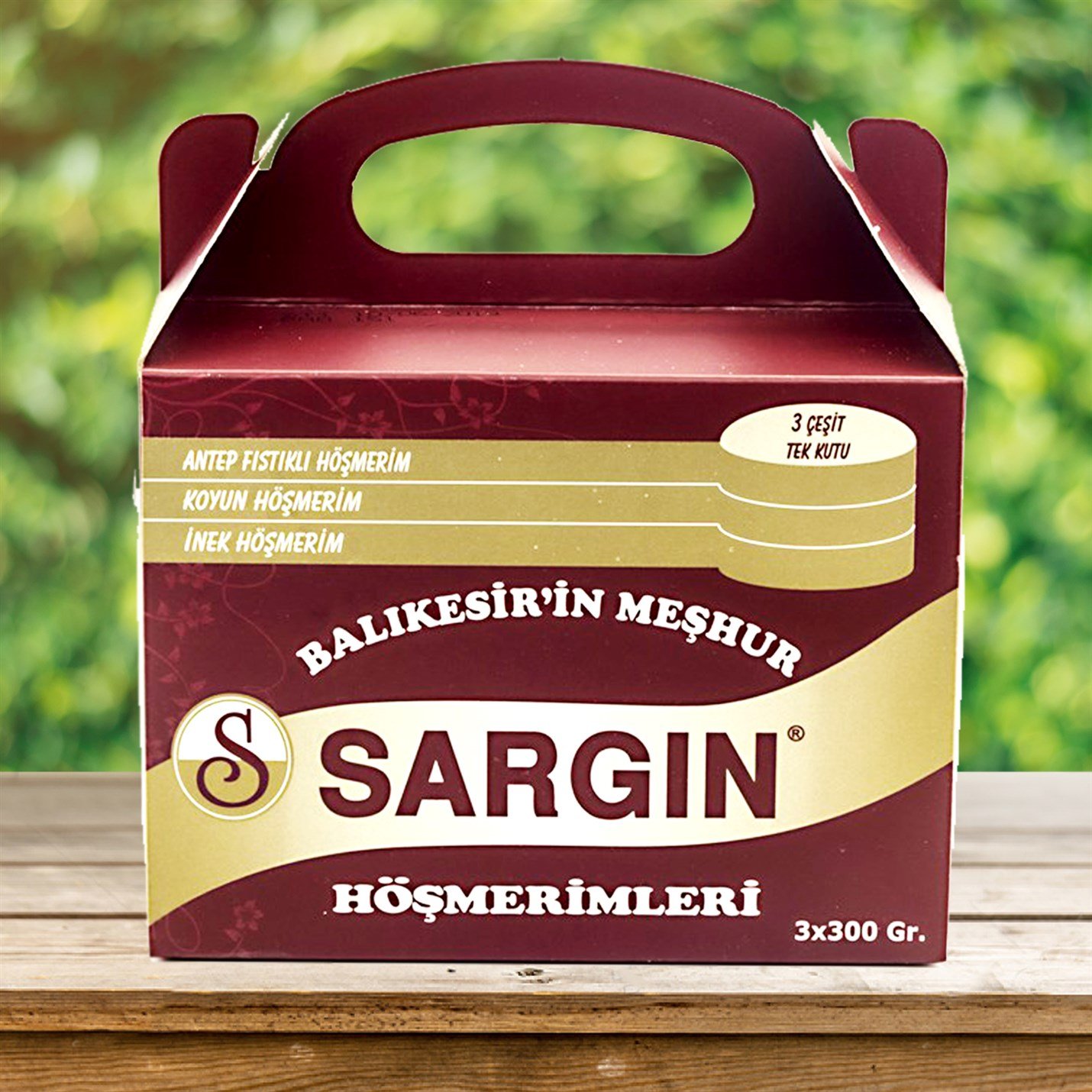 BALIKESİR MEŞHUR HÖŞMERİM TATLISI 3 LÜ KARIŞIK  3*300 GR
