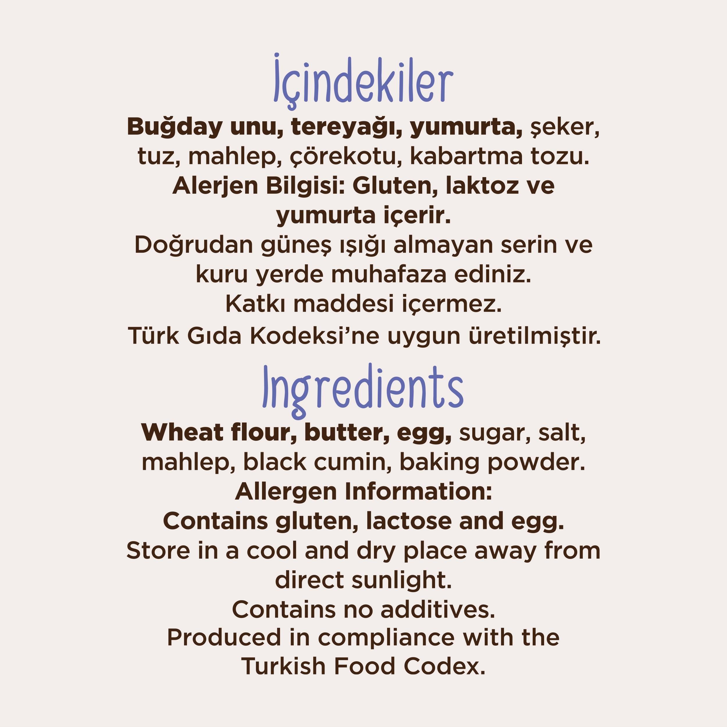 Çörekotlu Tuzlu Kurabiye 250 G