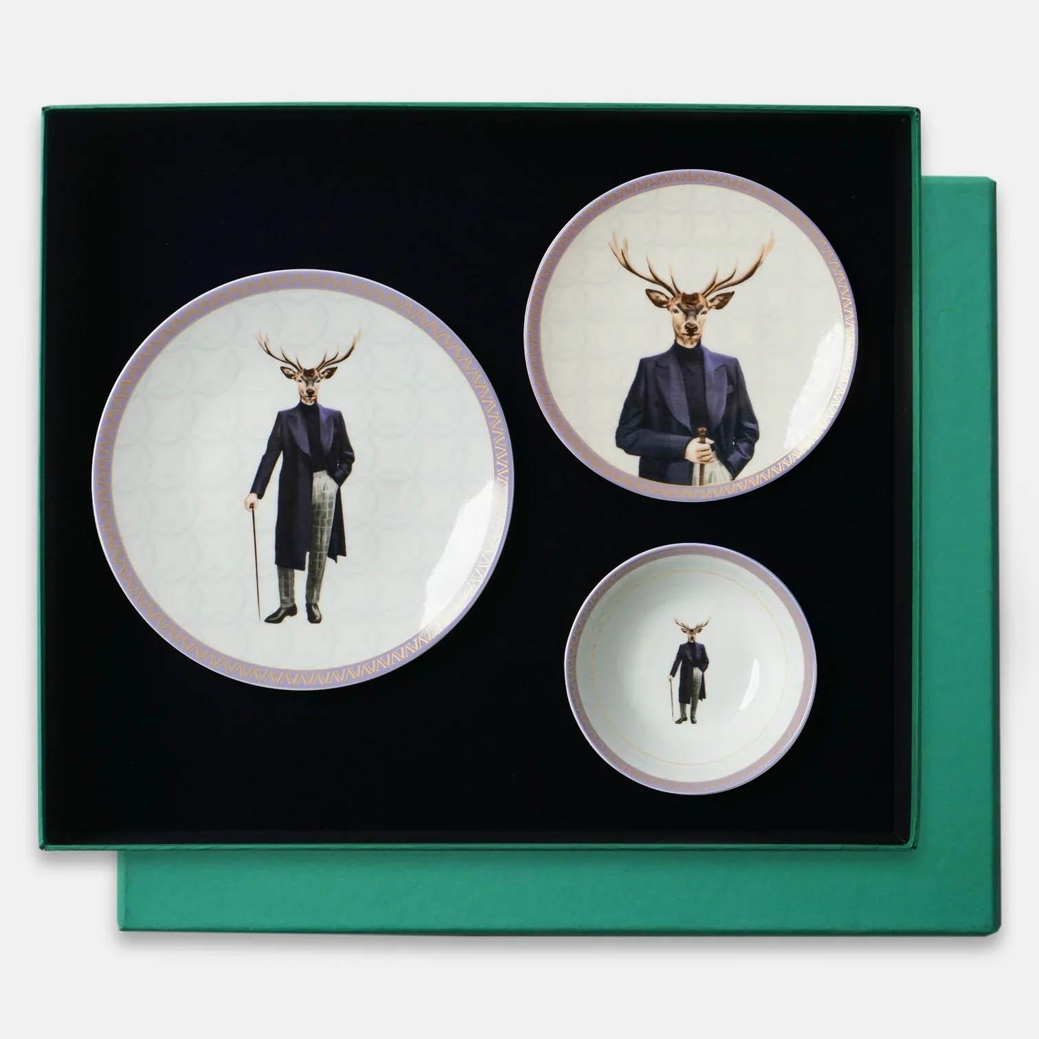 Deer Collection Gentleman 18 Parça 6 Kişilik Yemek Takımı