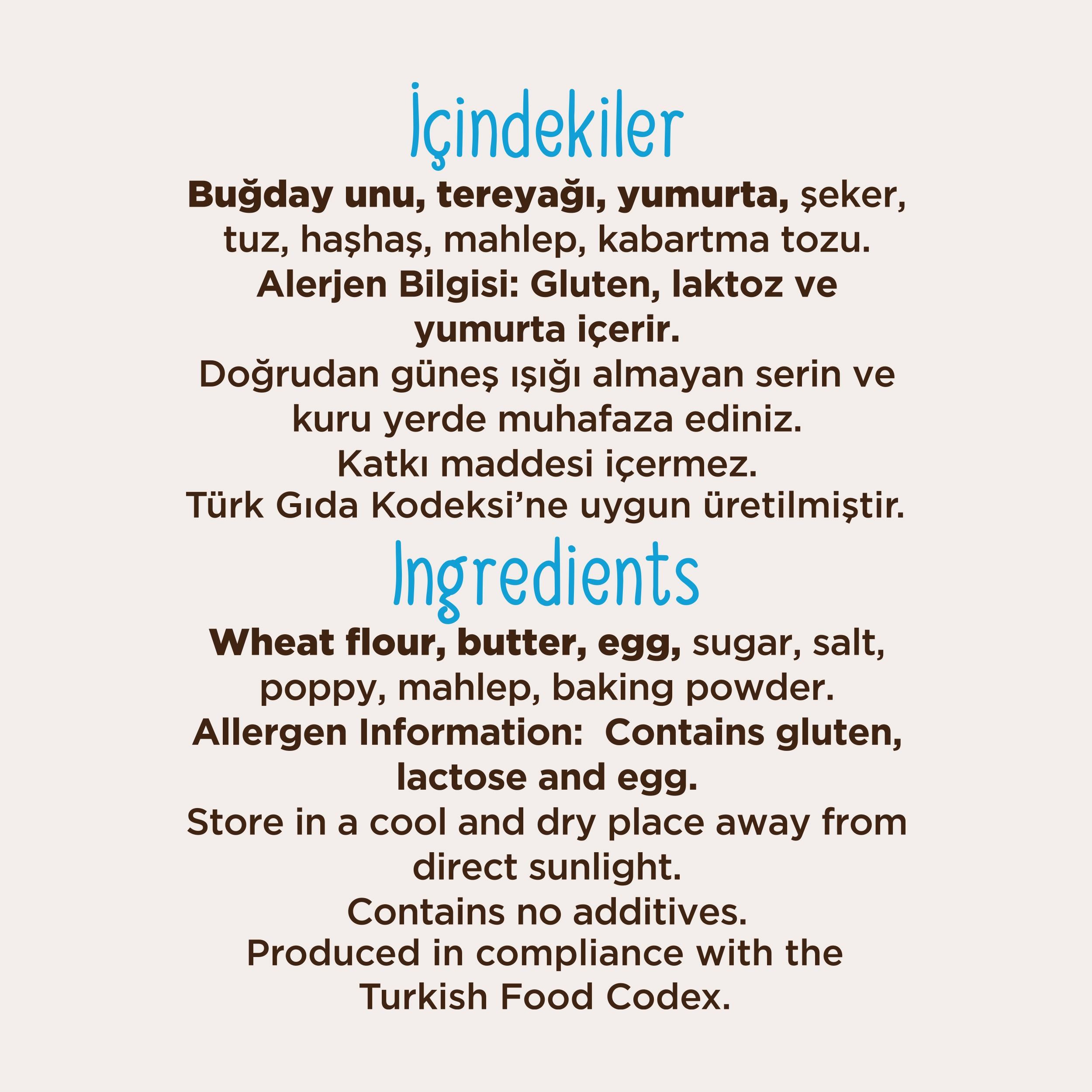 Haşhaşlı Tuzlu Kurabiye 250 G