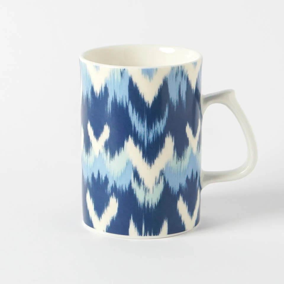 İkat Collection Mavi Porselen Kahve Kupası