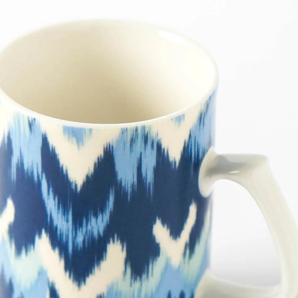 İkat Collection Mavi Porselen Kahve Kupası