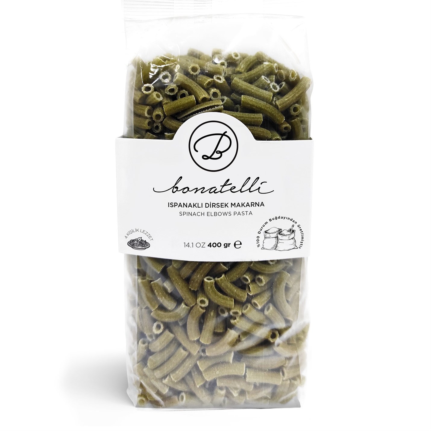 Ispanaklı Dirsek Makarna 400 G