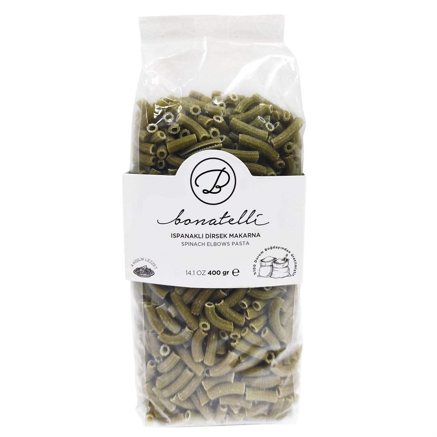 Ispanaklı Dirsek Makarna 400Gr