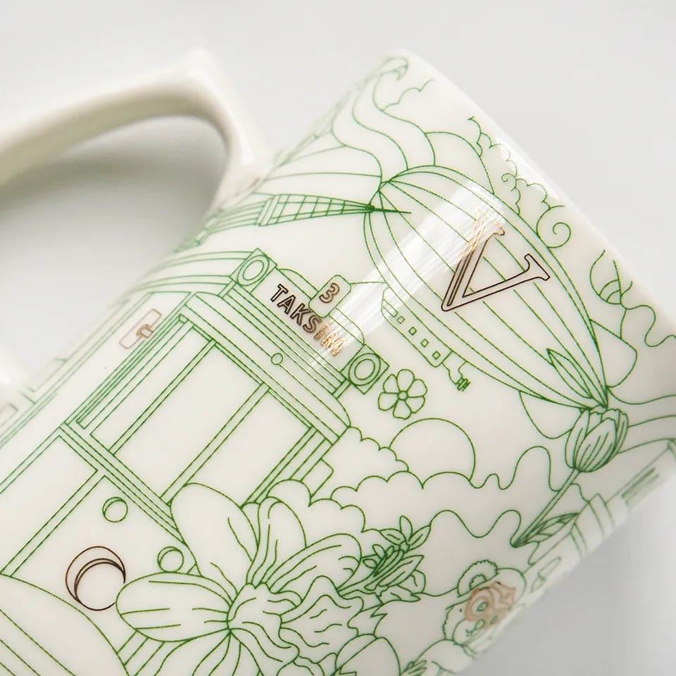 İstanbul Pera Porselen Kahve Kupası