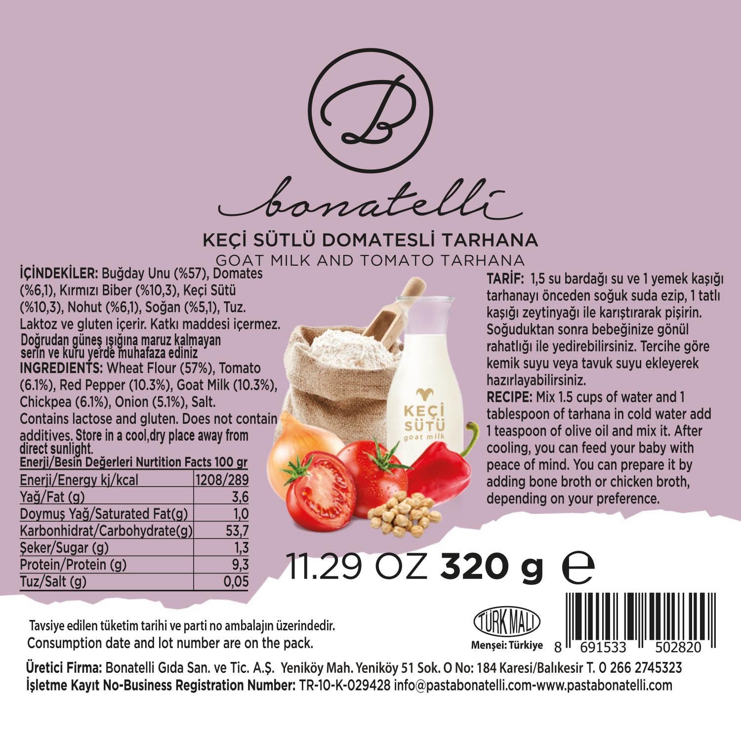 Keçi Sütlü Domatesli Tarhana 320 G