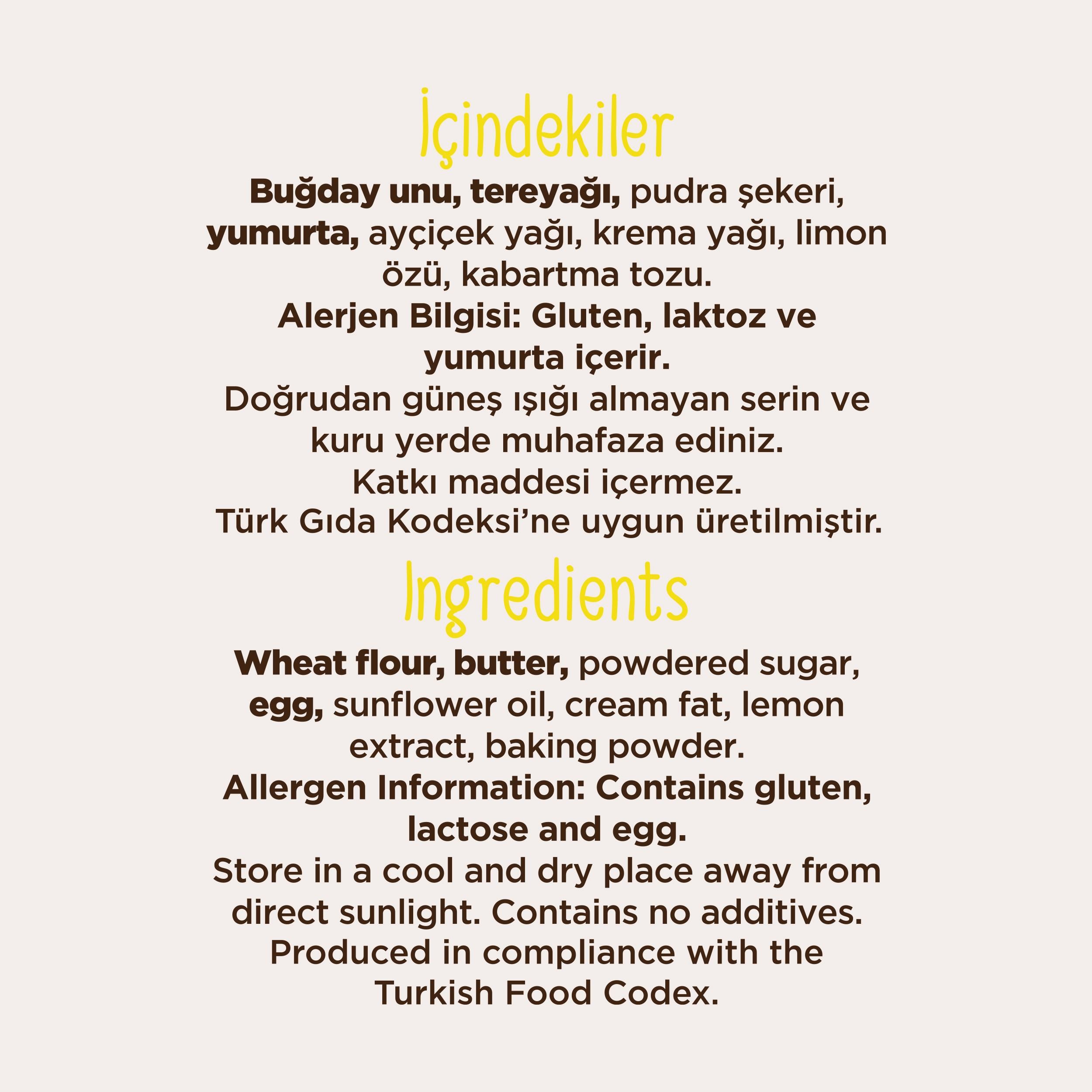 Limonlu Kurabiye 250 G