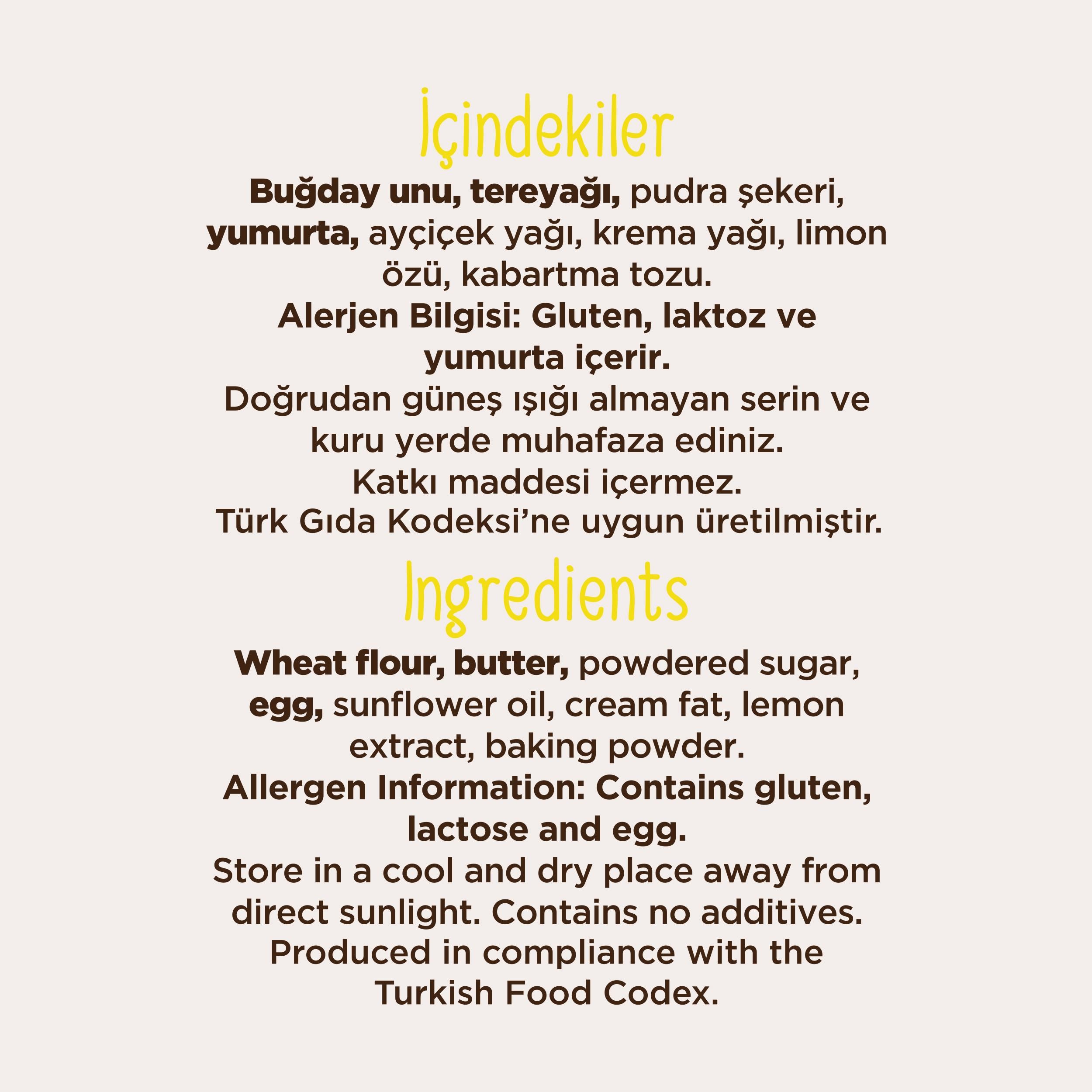 Limonlu Kurabiye 250 G