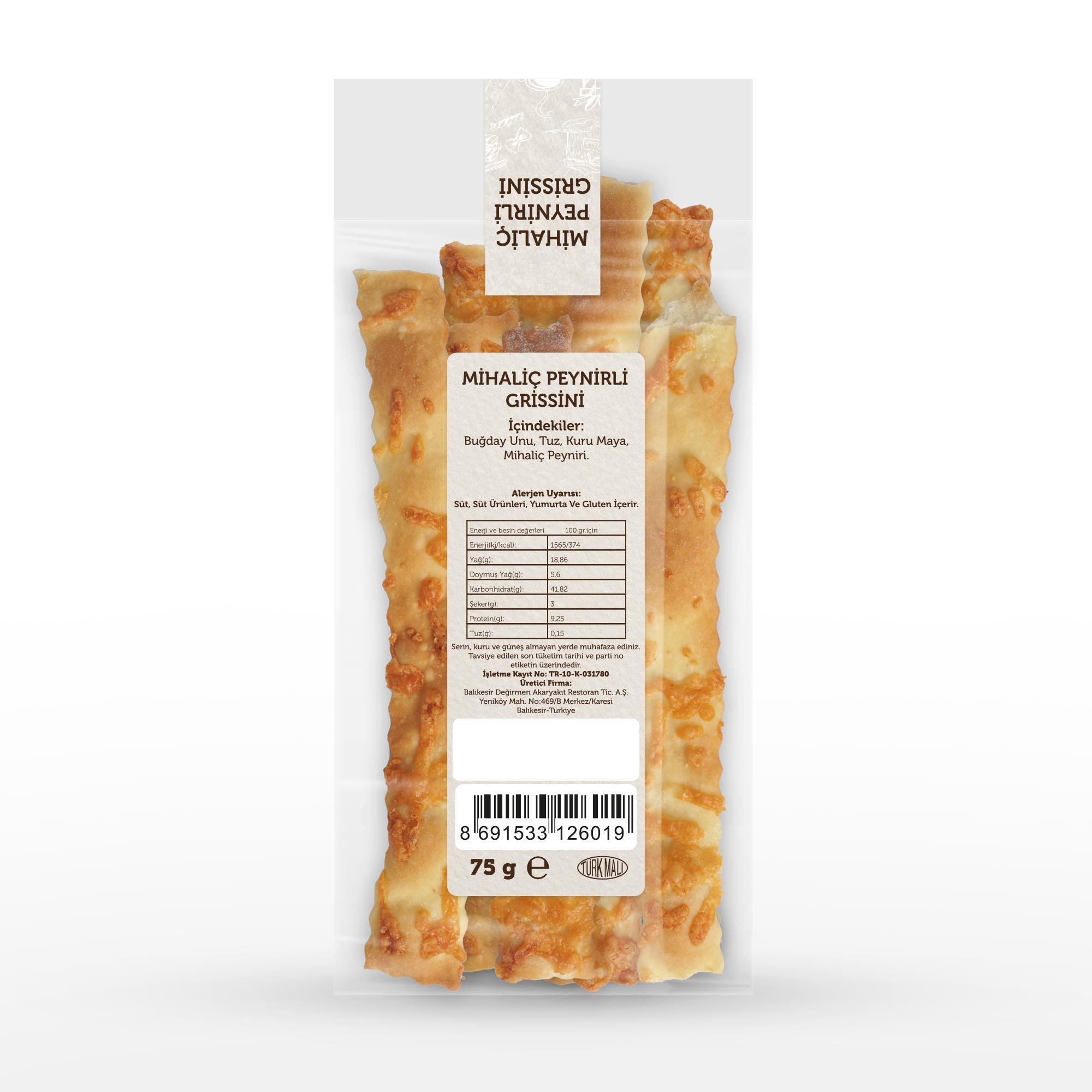 Mihaliç Peynirli Grissini 75 G