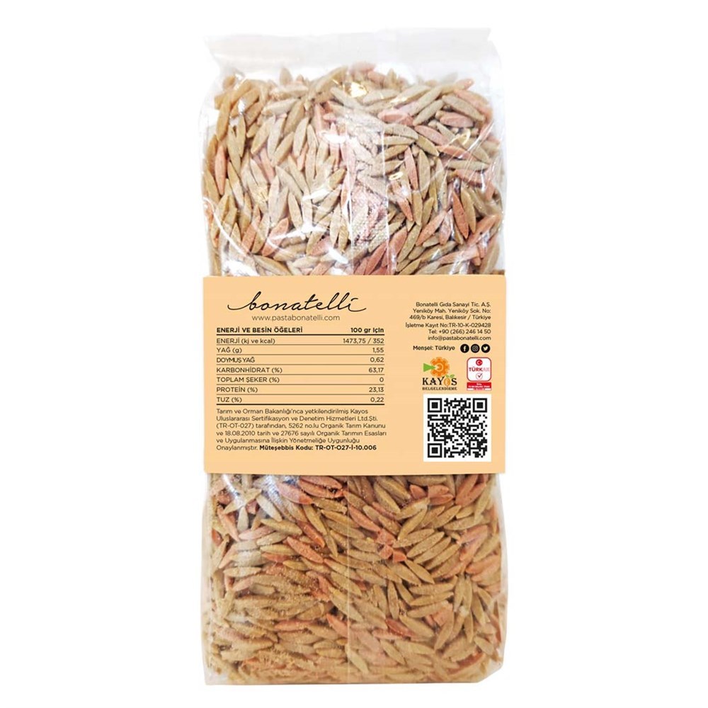 Organik 3 Bakliyatlı Arpa Şehriye 500 G