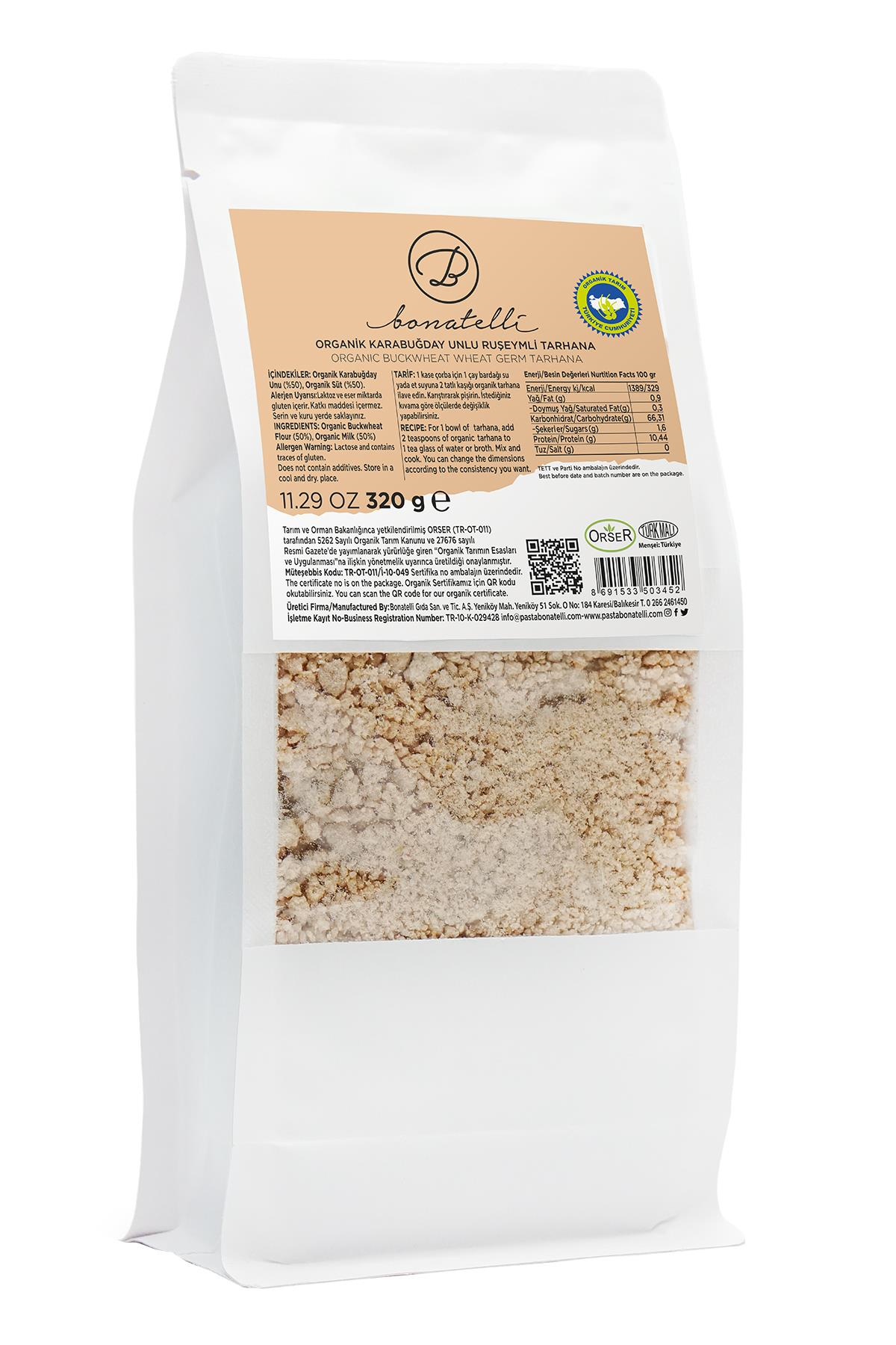 Organik Karabuğday Unlu Ruşeymli Tarhana 320 G 