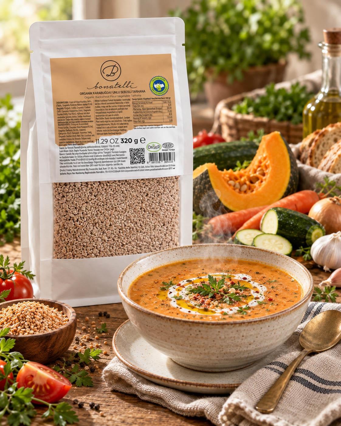 Organik Karabuğday Unlu Sebzeli Tarhana 320 G