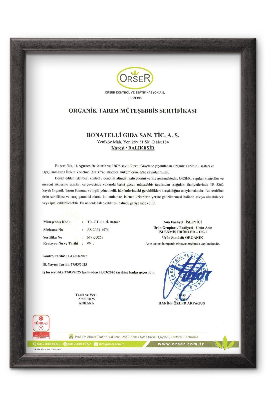 Organik Kırmızı Mercimek Unu 500 G
