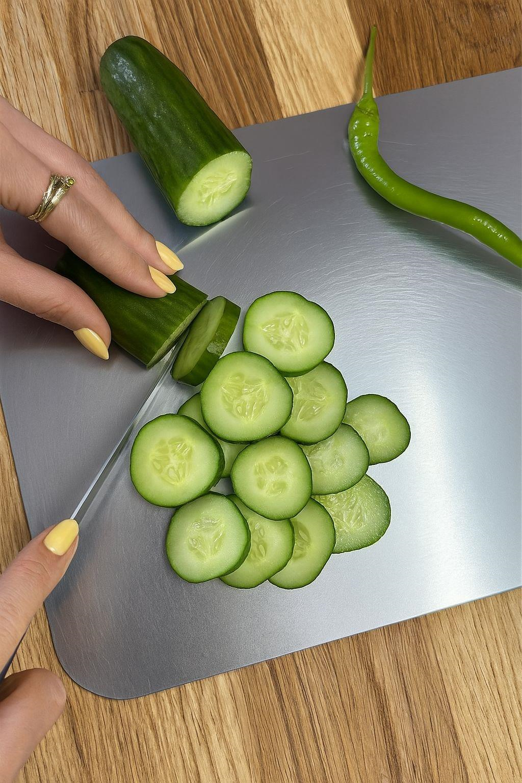 Paslanmaz Çelik Kesme Tahtası 24X34 