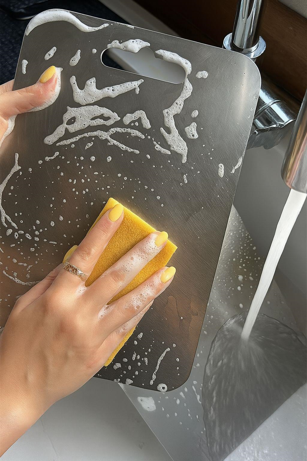 Paslanmaz Çelik Kesme Tahtası 24X34 