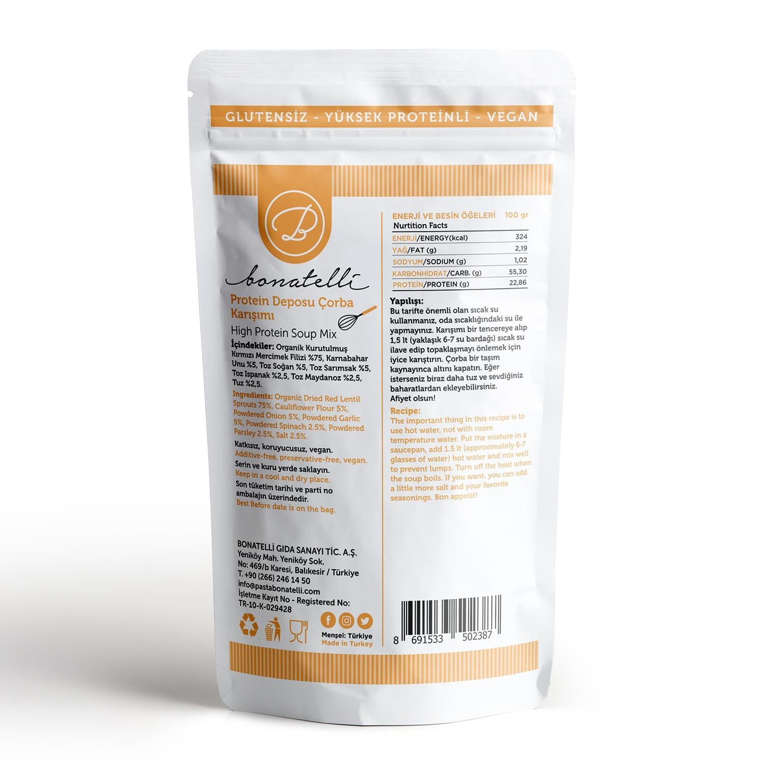 Protein Deposu Çorba Karışımı 200 Gr