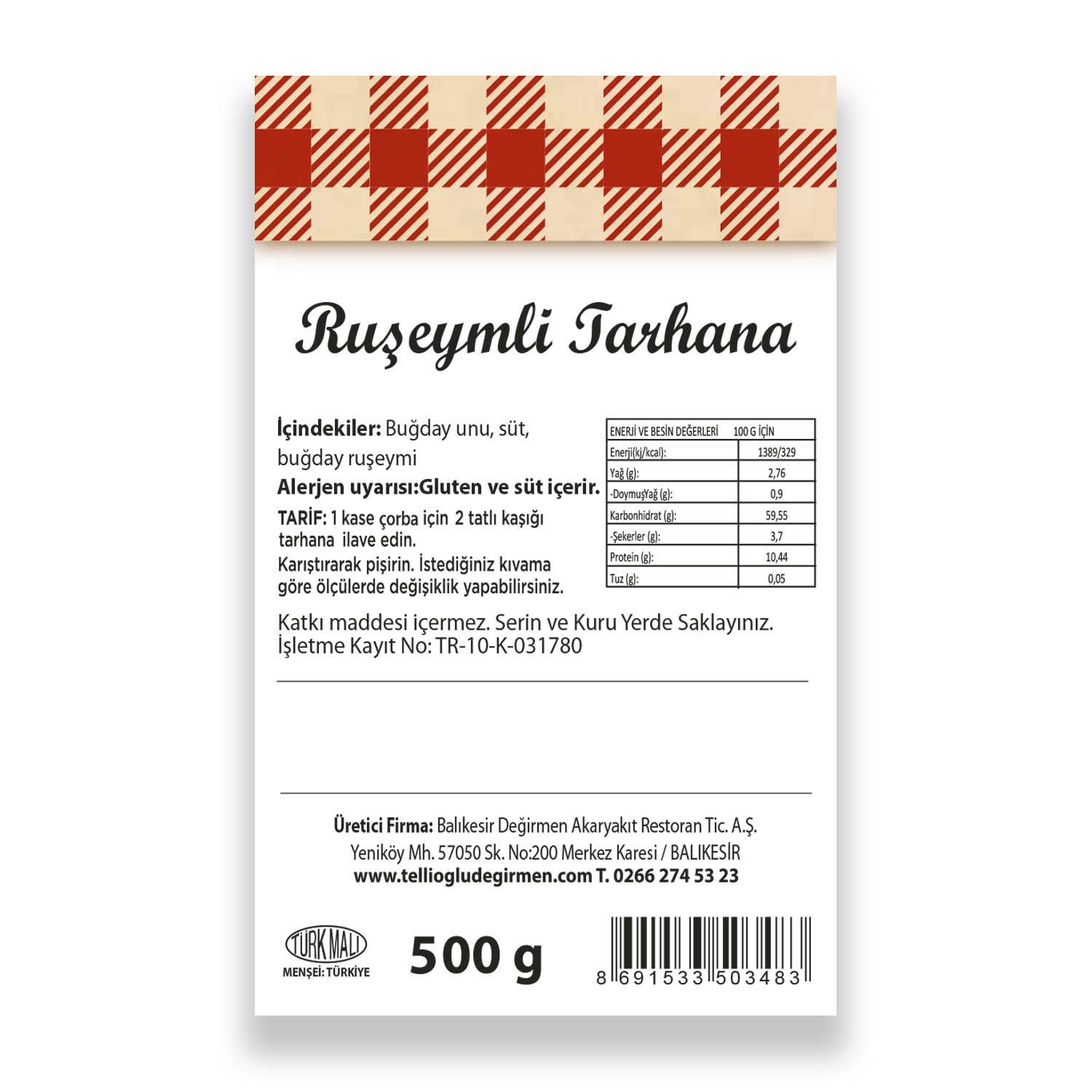 Ruşeymli Tarhana 500 G