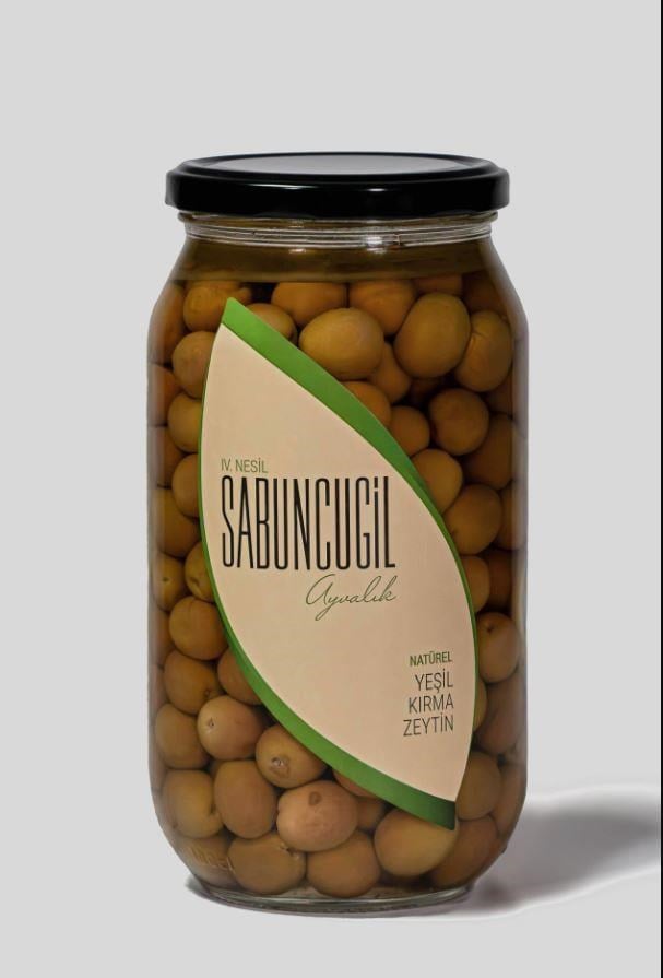 Sabuncugil Ayvalık Natürel Yeşil Kırma Zeytin 1.000 cc
