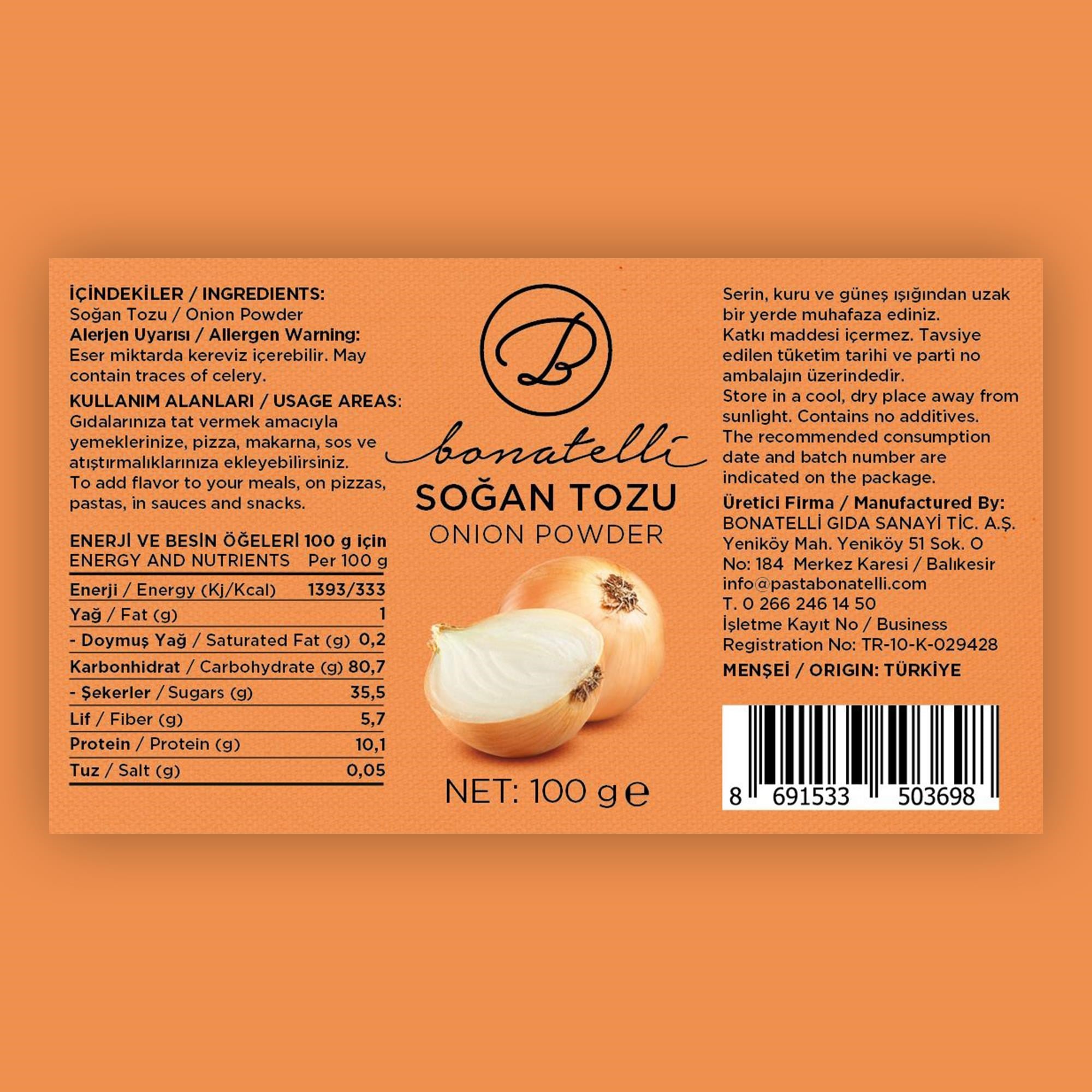 Soğan Tozu 100 G