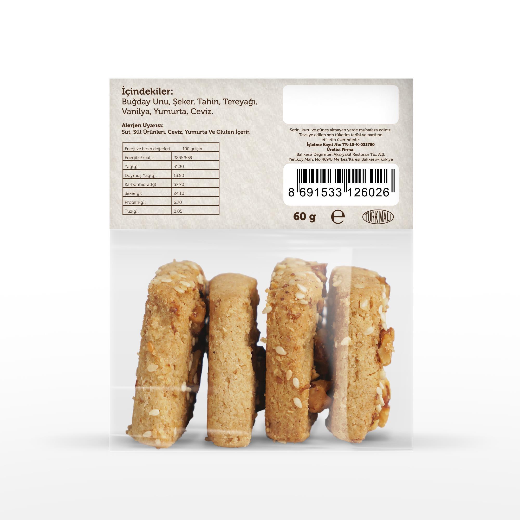 Susamlı Tahinli Kurabiye 60 G