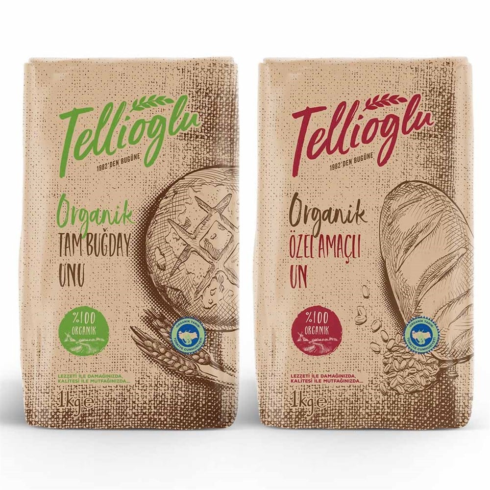 TELLİOĞLU 2'Lİ ORGANİK UN SETİ
