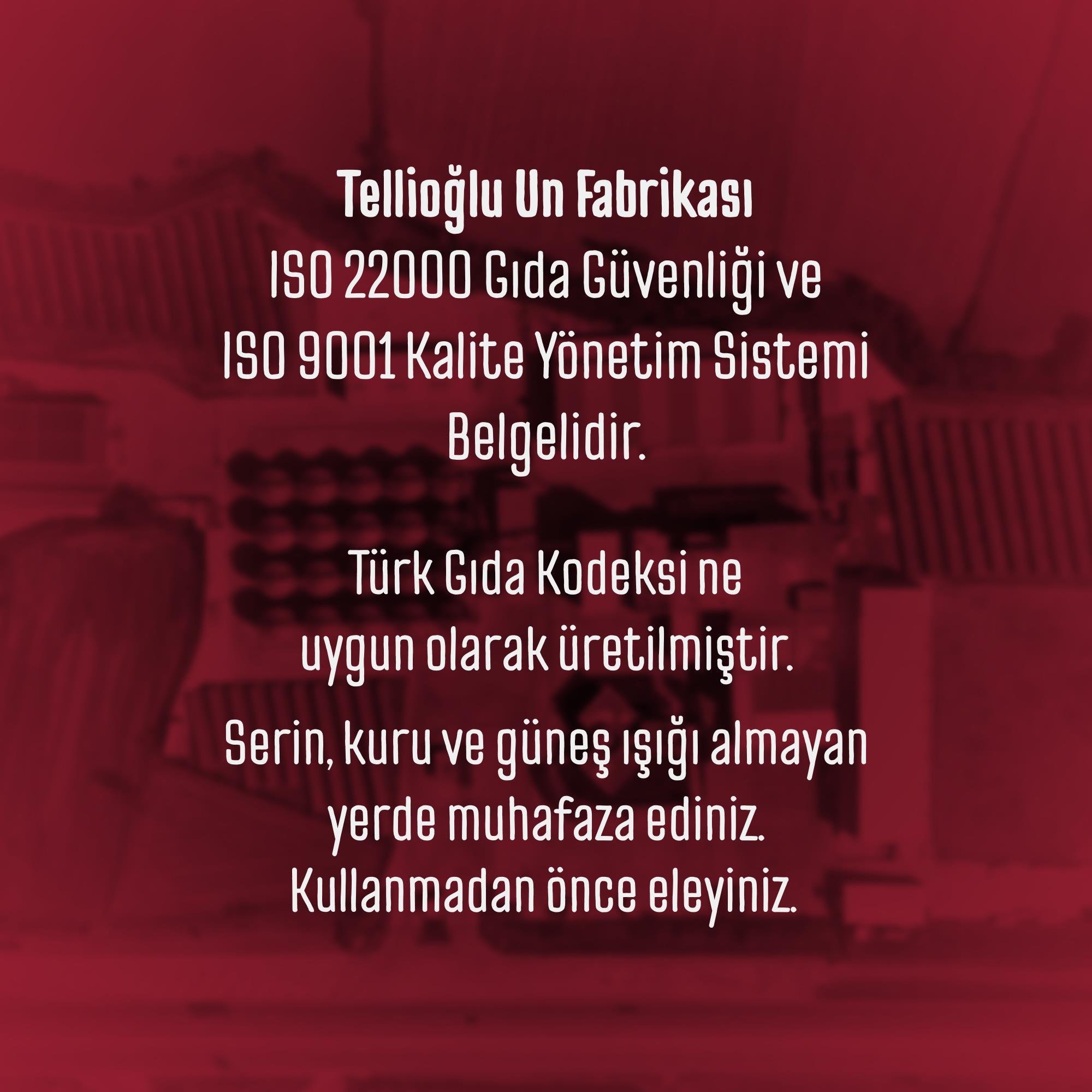 Tellioğlu Çavdar Unu 1 Kg