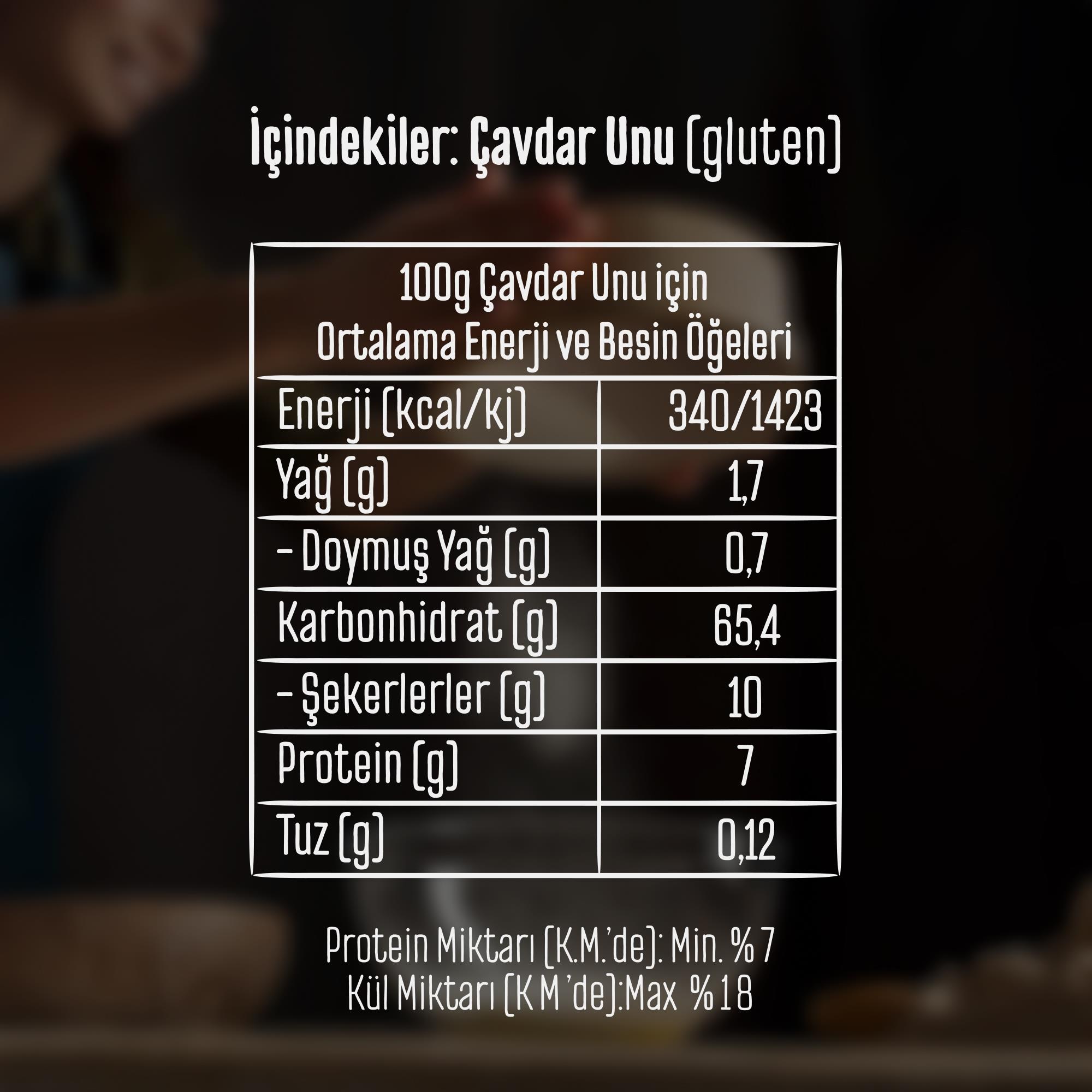 Tellioğlu Çavdar Unu 1 Kg