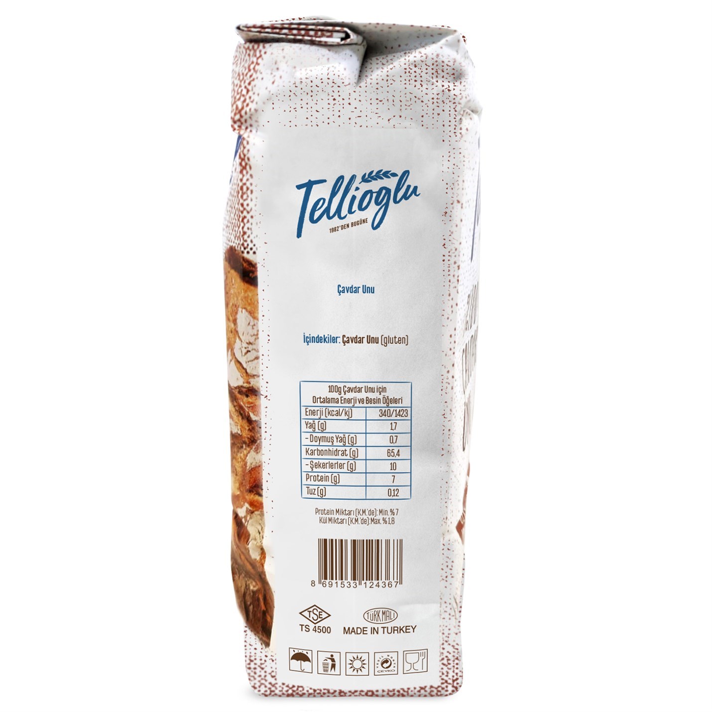 Tellioğlu Çavdar Unu 1 Kg